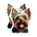 (2 Pack) Yorkshire Terrier Magnets - Yorkie Dog Lover Decor - Pet Parent Refrigerator Magnets - 5 Inches On Longest Side - Thick Durable Magnet - Made in USA - MAG25310