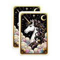 (2 Pack) Mystical Night Scene Magnet - Fantasy Art Decor - 5" On Longest Side - Sticks to Smooth Flat Surfaces - Made in USA - MAG10153