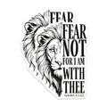 (2 Pack) Lion Magnets - Fear Not - Isaiah Verse - Encouragement Bible Scripture - 5" On Longest Side - Premium Magnet - for Cars, Refrigerators, Toolboxes, Lockers - Made in USA - MAG16394