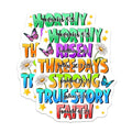 (2 Pack) Christian Scripture Magnets - Inspirational Bible Verses - Faith Based Refrigerator Art - 5 Inches On Longest Side - Thick Durable Magnet - Made in USA - MAG30086