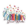 (2 Pack) Social Worker Magnets - Social Work Appreciation - Advocate Supporter - Helping Profession Decor - 5 Inches On Longest Side - Thick Durable Magnet - Made in USA - MAG36301