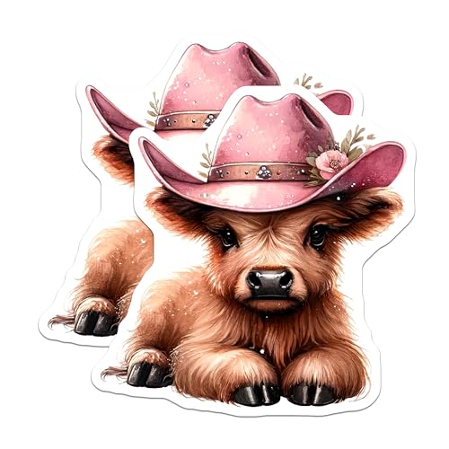 (2 Pack) Cute Cow Magnets - Adorable Animal Magnets - Farm Animal Decor Magnets for Fridge - 5" On Longest Side - for Cars, Refrigerators, Toolboxes, Lockers - Made in USA MAG3611