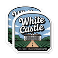 (2 Pack) White Castle Magnets - Plantation Country - Est 1889 Refrigerator Magnets - 5" On Longest Side - Premium Magnet - for Cars, Refrigerators, Toolboxes, Lockers - Made in USA - MAG18327