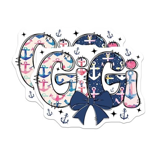 (2 Pack) Gigi Magnets Magnets - Anchor Theme Decor - 5" On Longest Side - Made in USA - Sticks to Refrigerators & Metal Surfaces - MAG8810