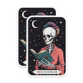 (2 Pack) Skeleton Counselor Magnets - Cosmic Reader Skull Art - Mystical Tarot Decor - Spiritual Wisdom Interpretation - 5 Inches On Longest Side - Thick Durable Magnet - Made in USA - MAG21564