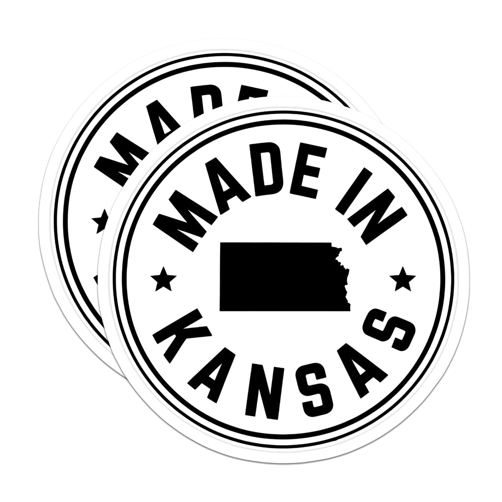(2 Pack) Kansas Magnets - Made in Kansas - State Pride - Fridge Magnets - 5" On Longest Side - Premium Magnet - for Cars, Refrigerators, Toolboxes, Lockers - Made in USA - MAG15212