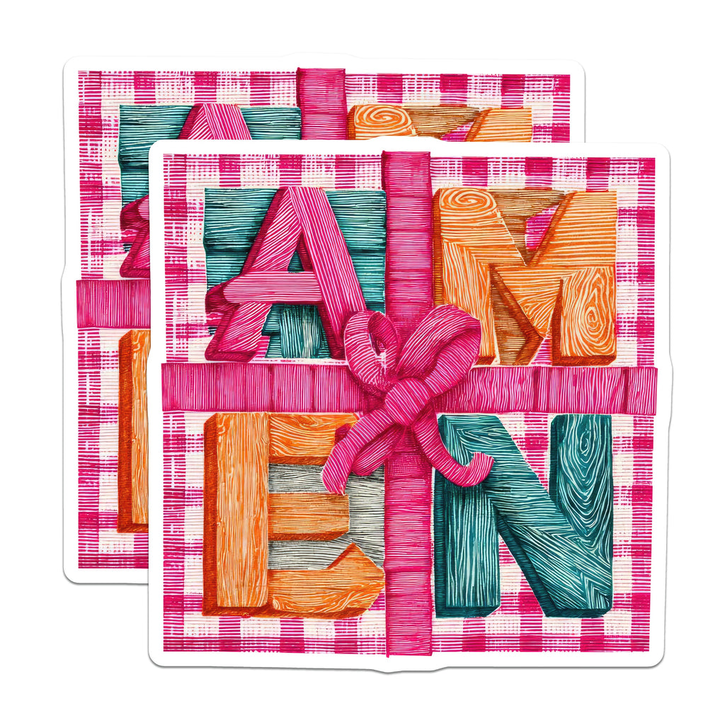 (2 Pack) Amen Magnets - Christian Decor - Faith Based Home Accessories - Inspirational Art - 5 Inches On Longest Side - Thick Durable Magnet - Made in USA - MAG36441