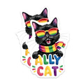 (2 Pack) Black Cat Decor Magnet - 5" On Longest Side - Sticks to Smooth Flat Surfaces - Made in USA - MAG9542