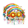 (2 Pack) You Got This Stickers - Motivational Sunflower Stickers - Rainbow Inspirational Stickers - 5" On Longest Side - Sticks to Any Smooth Flat Surface - Made in USA - BMCS3224