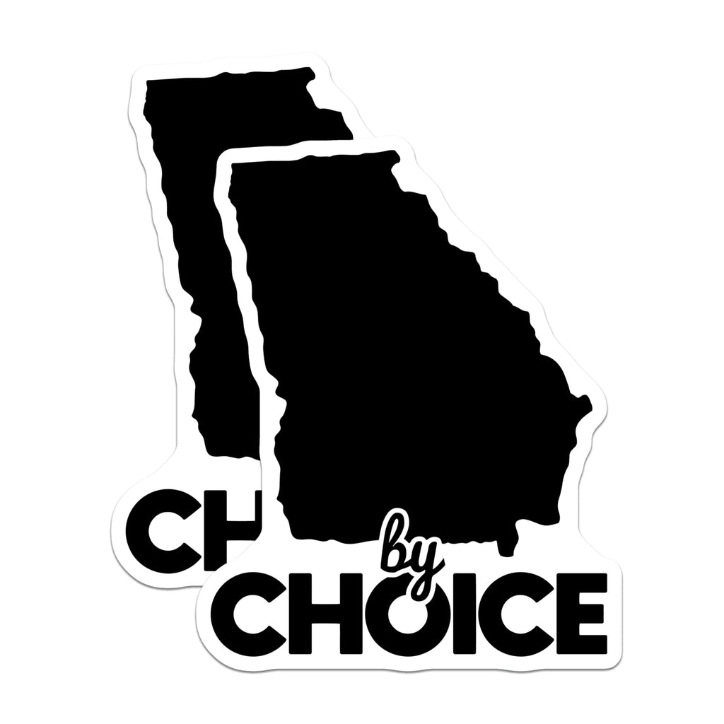 (2 Pack) Georgia State Stickers - by Choice Design - Laptop and Water Bottle - 5" On Longest Side - Sticks to Smooth Flat Surfaces - Made in USA - BMCS17738