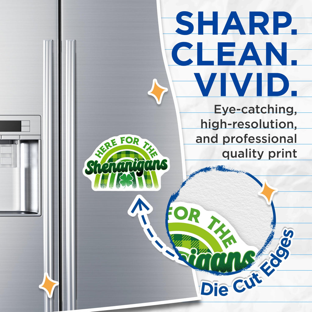 (2 Pack) Shenanigans Magnets - Lucky Irish Decor - Saint Patricks Day Celebration - 5" On Longest Side - Premium Magnet - for Cars, Refrigerators, Toolboxes, Lockers - Made in USA - MAG16889
