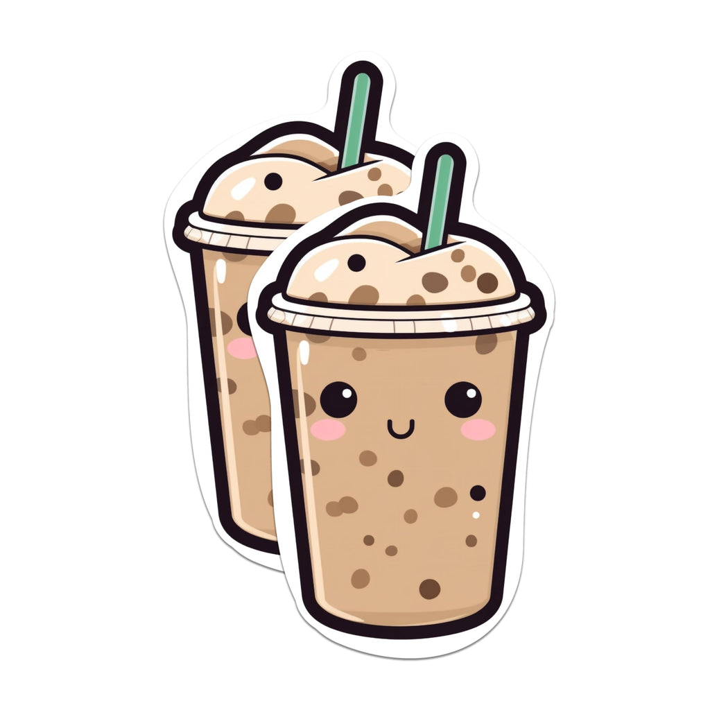 (2 Pack) Kawaii Mocha Magnets - Cartoon Coffee - Fun Coffee Magnets - for Cars, Refrigerators, Toolboxes - Made in USA - MAG2180