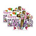 (2 Pack) Happy Easter Cross Magnets - Religious Spring Kitchen Decor - Christian Refrigerator Magnets - Easter Egg Decoration - 5 Inches On Longest Side - Thick Durable Magnet - Made in USA - MAG27185