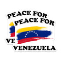 (2 Pack) Peace for Venezuela Magnets - Venezuelan Flag - Patriotic Pride Magnets - 5" On Longest Side - Premium Magnet - for Cars, Refrigerators, Toolboxes, Lockers - Made in USA - MAG17210