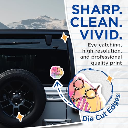 (2 Pack) Hair Whisperer Stickers - Hair Stylist Gift - Hair Salon Decor - Hairdresser Tools - 5" On Longest Side - Sticks to Smooth Flat Surfaces - Made in USA - BMCS7565