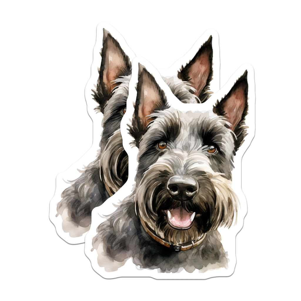 (2 Pack) Schnauzer Magnets - Dog Owner Decor - Pet Lover Home Accent - 5 Inches On Longest Side - Thick Durable Magnet - Made in USA - MAG26741