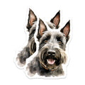 (2 Pack) Schnauzer Magnets - Dog Owner Decor - Pet Lover Home Accent - 5 Inches On Longest Side - Thick Durable Magnet - Made in USA - MAG26741