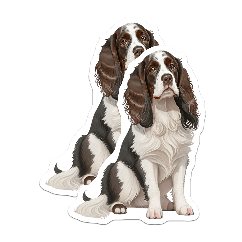 (2 Pack) Springer Spaniel Dog Magnets - Adorable Pet Lover Accessory - Canine Refrigerator Art for Dog Moms Dads - 5 Inches On Longest Side - Thick Durable Magnet - Made in USA - MAG39768