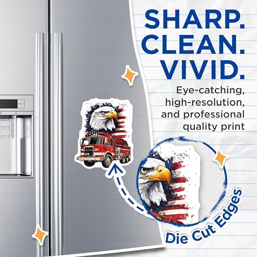 (2 Pack) 5" On Longest Side Magnet - Sticks to Smooth Flat Surfaces - Made in USA - MAG9967