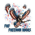 (2 Pack) USA Freedom Rocks Magnets - American Flag Souvenir - 5" On Longest Side - for Cars, Fridges, Toolboxes - Made in USA - MAG7414
