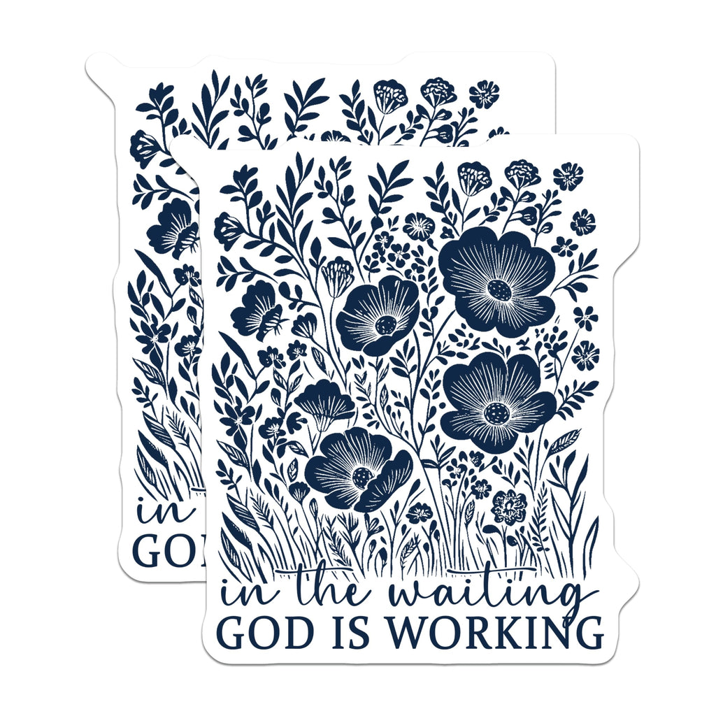 (2 Pack) Christian Faith Magnets - Inspirational Scripture - Botanical Floral Decor - 5 Inches On Longest Side - Thick Durable Magnet - Made in USA - MAG28977