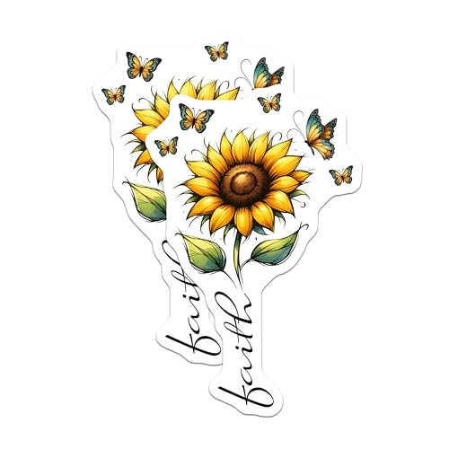(2 Pack) Sunflower Magnets - Flower Decor for Kitchen - 5" On Longest Side - for Cars, Fridges, Toolboxes - Made in USA - MAG7984