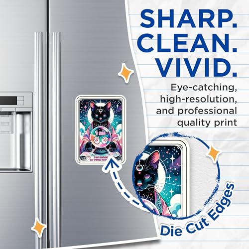 (2 Packs) I See Toe Beans in Your Future Tarot Card Magnets - Magical Mystical Magnets - 5 Inches On Longest Side - Premium Magnet - for Fridges, Toolboxes, Cars - Made in USA - MAG2540