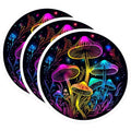 (3 Pack) Mushroom Decals - Psychedelic Art Stickers - Trippy Laptop Decals- 3 Inches On Longest Side - Easy Peel & Apply - Made in USA - 3MCS5550