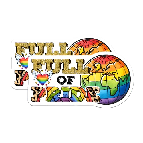 (2 Pack) Pride Magnets - 5" On Longest Side - for Cars, Fridges, Toolboxes - Made in USA - MAG8256