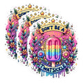 (3 Pack) Rainbow Popsicle Decals - Funny Rude Decal - Offensive Sarcastic Stickers - 3 Inches On Longest Side - Easy Peel & Apply - Made in USA - 3MCS0248
