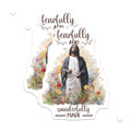 (2 Pack) Christian Jesus Magnets - Fearfully Wonderfully Made Scripture Verse - Religious Faith Decor - 5 Inches On Longest Side - Thick Durable Magnet - Made in USA - MAG22624