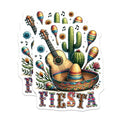 (2 Pack) Fiesta Cactus Stickers - Fun Mexican Folk Art - Colorful Celebration Decal - 5" On Longest Side - Sticks to Smooth Flat Surfaces - Made in USA - BMCS8220