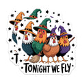 (2 Pack) Witch Chickens Magnets - Spooky Farmhouse Halloween - Chicken Lover Refrigerator Magnet - 5 Inches On Longest Side - Thick Durable Magnet - Made in USA - MAG22260
