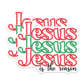 (2 Pack) Jesus is the Reason Magnets - Christian Christmas Decor - Faith Based Kitchen Magnets - 5 Inches On Longest Side - Thick Durable Magnet - Made in USA - MAG24823