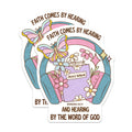 (2 Pack) Bible Verse Magnets - Faith and Hearing Magnet - Christian Scripture Magnet - 5" On Longest Side - Premium Magnet - for Cars, Refrigerators, Toolboxes, Lockers - Made in USA - MAG14344