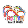 (2 Pack) Autism Awareness Magnets - Neurodiversity Support - Special Education Ally - 5 Inches On Longest Side - Thick Durable Magnet - Made in USA - MAG27309