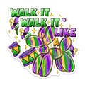 (2 Pack) Mardi Gras Balloon Dog Magnets - New Orleans Parade Decor - Fat Tuesday Celebration - 5 Inches On Longest Side - Thick Durable Magnet - Made in USA - MAG25175