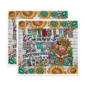 (2 Pack) Highland Cow Magnets - Jesus Take The Wheel Heifer Quote - Western Country Farmhouse Decor - 5 Inches On Longest Side - Thick Durable Magnet - Made in USA - MAG26191