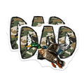 (2 Pack) Camo Dad Hunting Magnets - Mallard Duck Hunter Magnets - Father's Day Present for Outdoorsmen - 5 Inches On Longest Side - Thick Durable Magnet - Made in USA - MAG28029