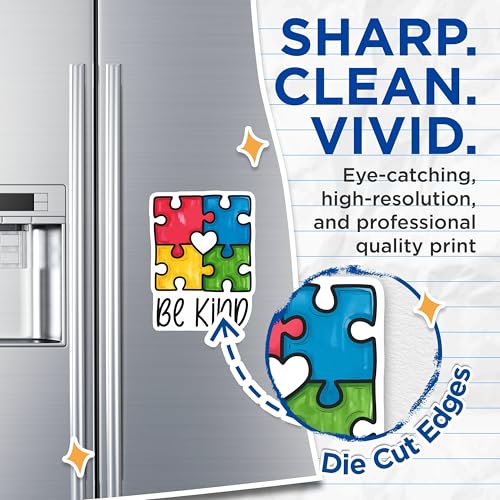 (2 Pack) Be Kind Magnets Magnets - 5" On Longest Side - Made in USA - Sticks to Refrigerators & Metal Surfaces - MAG8429