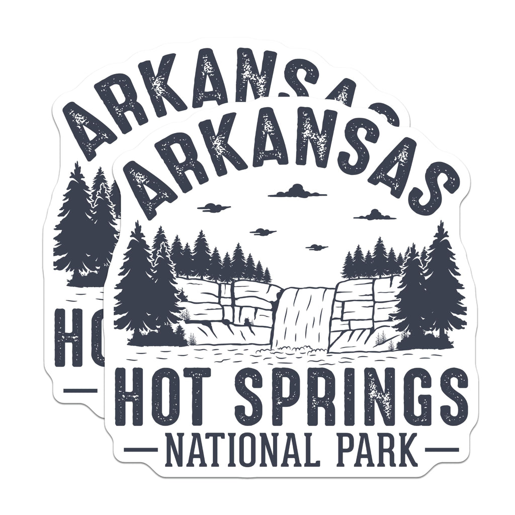 (2 Pack) Hot Springs Arkansas Magnets - National Park Souvenir - Travel Memorabilia - 5" On Longest Side - Premium Magnet - for Cars, Refrigerators, Toolboxes, Lockers - Made in USA - MAG17826