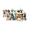 (2 Pack) Faith Magnets - Western Cowgirl Decor - Longhorn Ranch Style - 5 Inches On Longest Side - Thick Durable Magnet - Made in USA - MAG30838