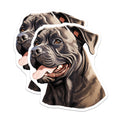 (2 Pack) Cane Corso Magnets - Dog Breed Illustration - Pet Lover Refrigerator Decor - Unique Animal Art - 5 Inches On Longest Side - Thick Durable Magnet - Made in USA - MAG23276