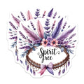 (2 Pack) Spirit Free Stickers - Floral Feather Wreath - Boho Inspirational Sticker - 5" On Longest Side - Sticks to Smooth Flat Surfaces - Made in USA - BMCS8846