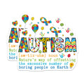 (2 Pack) Autism Awareness Stickers - Puzzle Piece - Inspirational Quote - 5" On Longest Side - Sticks to Smooth Flat Surfaces - Made in USA - BMCS8525