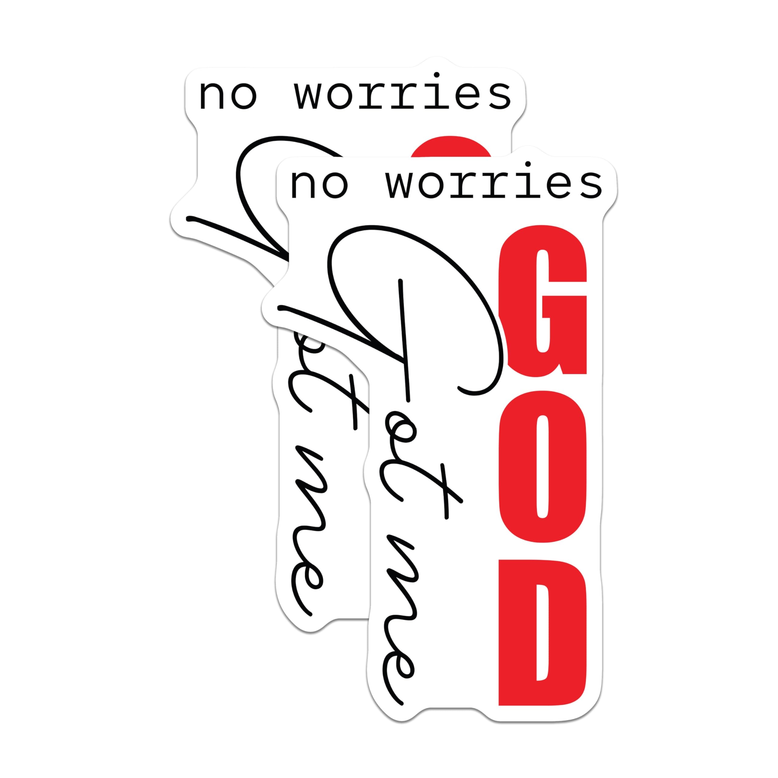 (2 Pack) Christian Faith Magnets - God Got Me Reminder - Inspirational Refrigerator - 5 Inches On Longest Side - Thick Durable Magnet - Made in USA - MAG25717