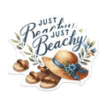 (2 Pack) Just Beachy Magnets Magnets - Summer Vibes - Coastal Decor - 5" On Longest Side - Made in USA - Sticks to Refrigerators & Metal Surfaces - MAG9303