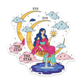 (2 Pack) The Star Tarot Card Magnets - Mystical XVII Oracle Art - Celestial Hope Inspiration - Spiritual Witchy Home Decor - 5 Inches On Longest Side - Thick Durable Magnet - Made in USA - MAG20320