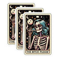 (3 Pack) Skeleton Smoking Decals - Funny Sarcastic - Laptop Decal - 3 Inches On Longest Side - Easy Peel & Apply - Made in USA - 3MCS4287