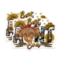 (2 Pack) Best Aunt Ever Magnets - Highland Cow Decor - Western Aunt Appreciation - 5 Inches On Longest Side - Thick Durable Magnet - Made in USA - MAG26961